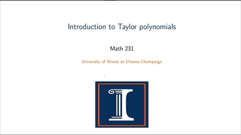 Thumbnail for Taylor Polynomials