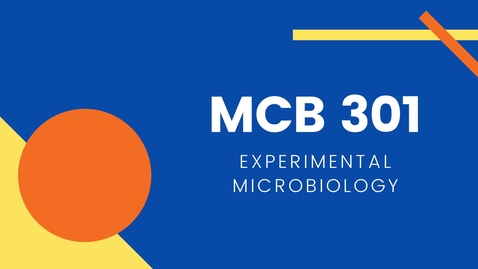 Thumbnail for MCB 301: Experimental Microbiology