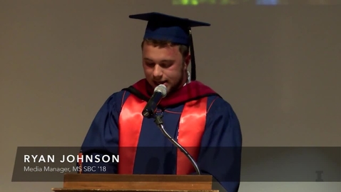 Thumbnail for More from Ryan Johnson at SBC October Graduation