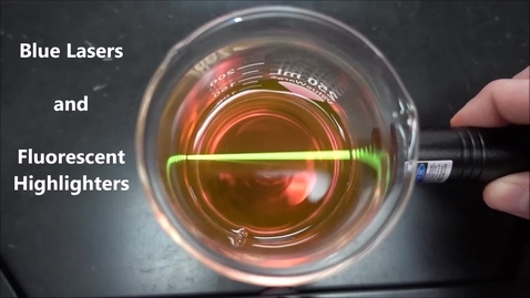 Thumbnail for Highlighter Fluorescence with a Blue Laser [UIOjlBCEXRI].mp4