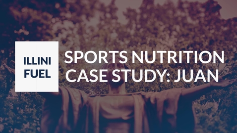 Thumbnail for entry HOT TOPICS IN SPORTS NUTRITION: JUAN