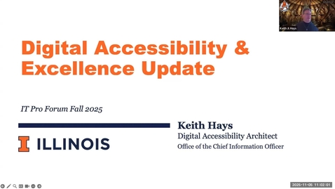 Thumbnail for Digital Accessibility and Excellence Update