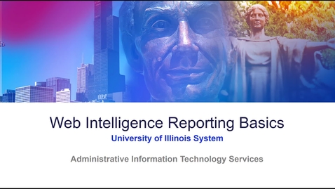 Thumbnail for Web Intelligence Reporting Basics - Introduction