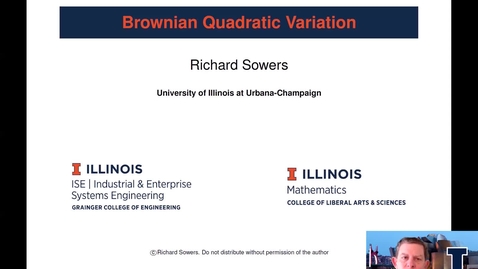 Thumbnail for Brownian Quadratic Variation