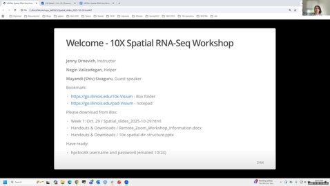Thumbnail for Spatial RNA-Seq Analysis - 10/29/2025 - Morning