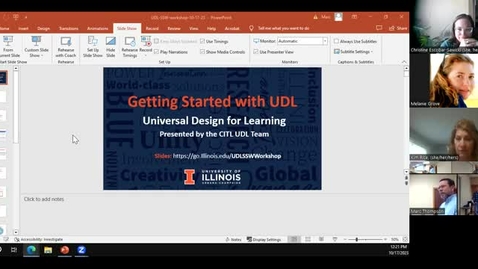 Thumbnail for Introduction to UDL Workshop for the School of Social Work