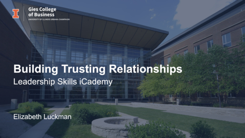 Thumbnail for Building Trusting Relationships