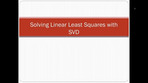 Thumbnail for LinearLeastSquares-Part2