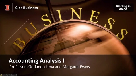 Thumbnail for 1.1 - Accounting Analysis I (ACCY 501 A) Live Session