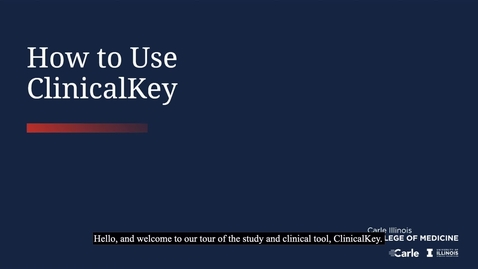 Thumbnail for ClinicalKey