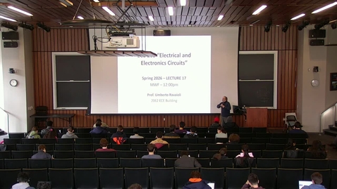 Thumbnail for ECE 205 Spring 2026 - Lecture 17