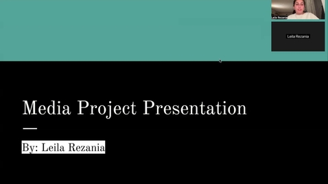 Thumbnail for Media Project Presentation