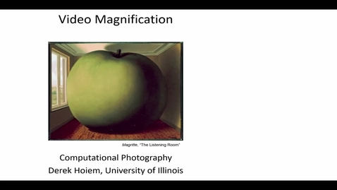 Thumbnail for CS 445 2022 Fall
