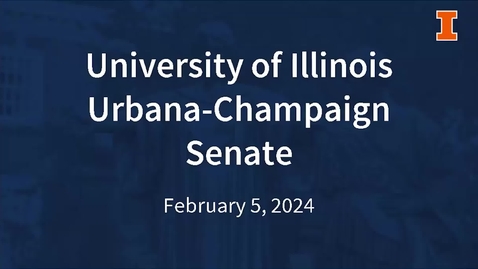 Thumbnail for Academic Senate Meeting, Feb. 5, 2024