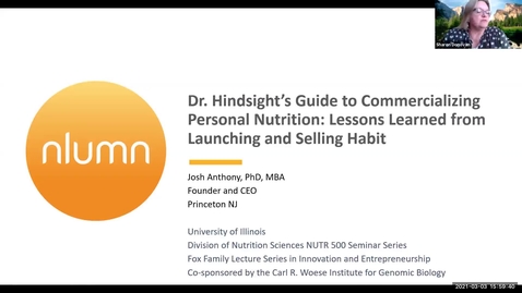 Thumbnail for 3.3.2021 - Joshua C Anthony PhD, MBA - NUTR 500 Seminar - Frontiers in Nutritional Sciences