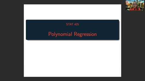 Thumbnail for entry STAT425: Polynomial Regression