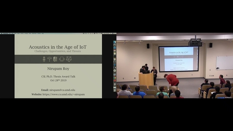 Thumbnail for 2019 PhD Thesis Award Nirupam Roy Final