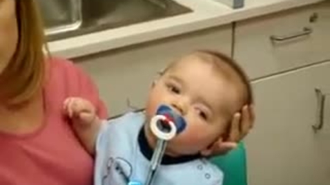 Thumbnail for 8 Month Old Deaf Baby's Reaction To Cochlear Implant Being Activated