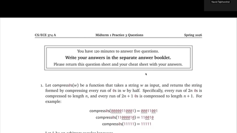 Thumbnail for Midterm 1 Practice 3