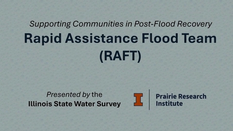 Thumbnail for IAFSM : Introduction to Rapid Assistance Flood Team (RAFT)