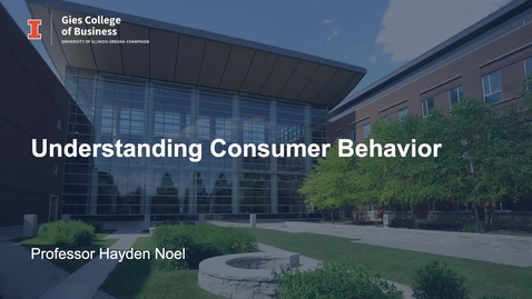 Thumbnail for entry Understanding Consumer Behavior