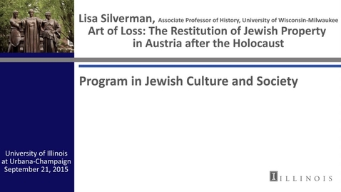 Thumbnail for Art Of Loss: The Restitution of Jewish Property in Austria after the Holocaust