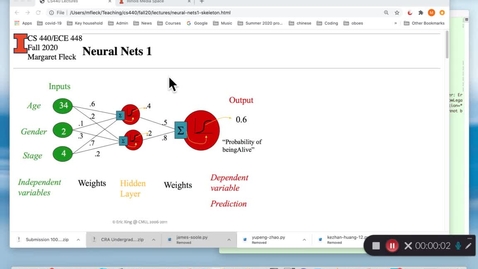 Thumbnail for CS 440 (Fall 2020) Neural Nets 1