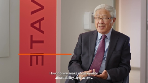 Thumbnail for Dr. Victor Dzau: Physicians with an Engineering Background are Needed
