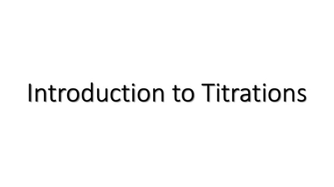 Thumbnail for entry Chemistry 103/105: Titrations