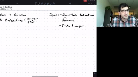 Thumbnail for ECE/CS 374 AL1/BL1 - Lecture 10 - Recursion, Merge sort