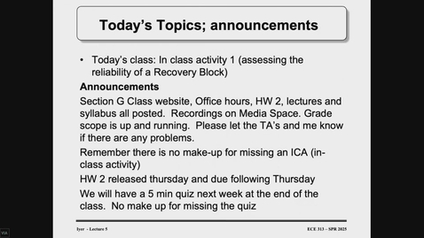 Thumbnail for ECE 313 G Spring 2025