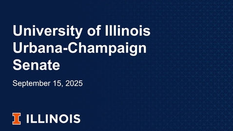 Thumbnail for Academic Senate Meeting, Sep. 15, 2025
