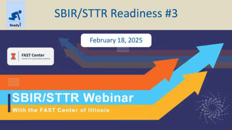 Thumbnail for Topic SBIR/STTR Webinar: Ready 3: Summary &amp; Tech Objectives