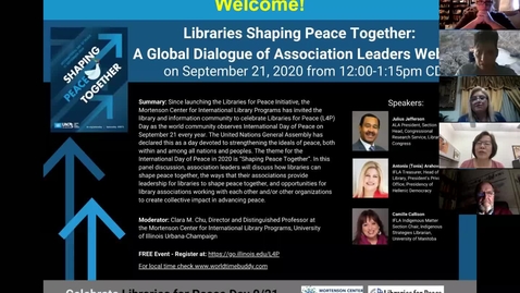 Thumbnail for entry L4P Day 2020 - Libraries Shaping Peace Together: A Global Dialogue of Association Leaders