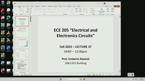 Thumbnail for ECE 205 Fall 2025 - Lecture 37