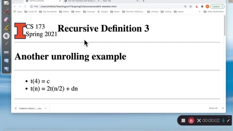 Thumbnail for CS 173 (Spring 2021)  Recursive Definition 3