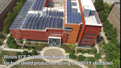 Thumbnail for Illinois ECE Transforms Building for Face Shield Production During Shutdown
