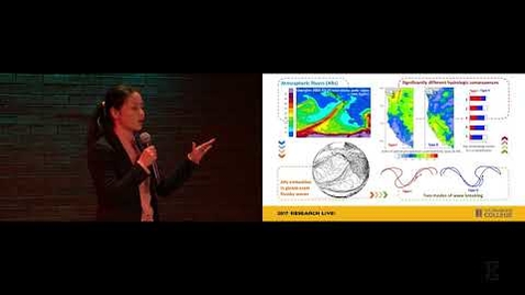 Thumbnail for 2017 Research Live! Finalist: Huanci Hu - Atmospheric Rivers &amp; Flooding