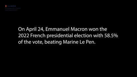 Thumbnail for entry Making Sense of Macron's Re-election Victory: An EU Center Interview with Emiliano Grossman (Sciences Po)