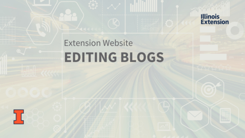 Thumbnail for entry EXT MarCom: Editing Blogs in Drupal 9