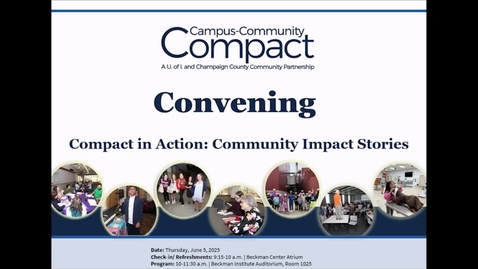 Thumbnail for Campus-Community Compact Covening, June 5, 2025