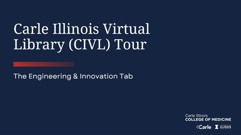Thumbnail for CIVL Tour: Engineering &amp; Innovation