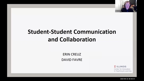 Thumbnail for entry OTA: Student-to-student communication and collaboration