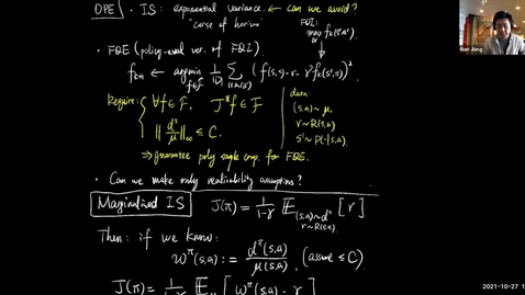 Thumbnail for CS 542 Stat RL (F21) 10/27