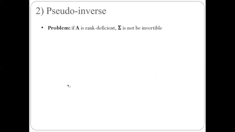 Thumbnail for SVD - Pseudo-Inverse