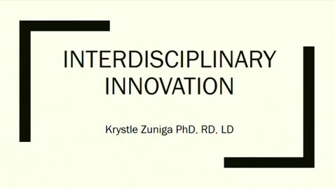 Thumbnail for DNS 50th Anniversary | Interdisciplinary Innovation | Krystle Zuniga, Assistant Professor, Texas State University