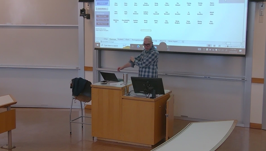 Classroom recording with 2 streams