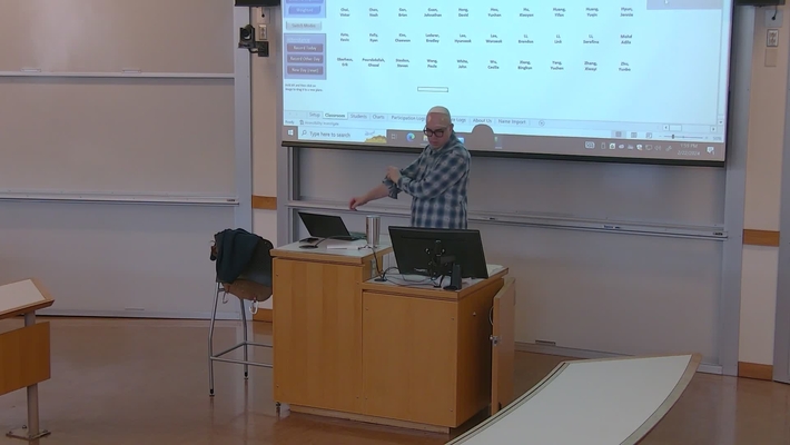 Classroom recording with 2 streams