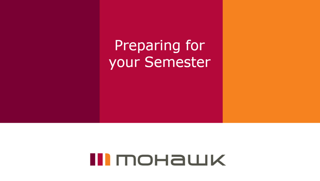 Preparing for your semester