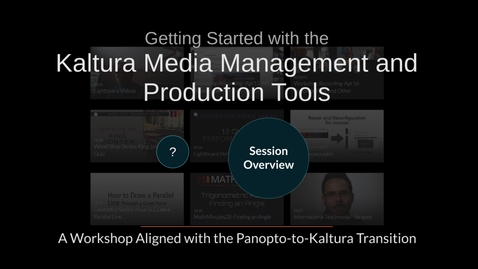 Thumbnail for Getting Started with Kaltura